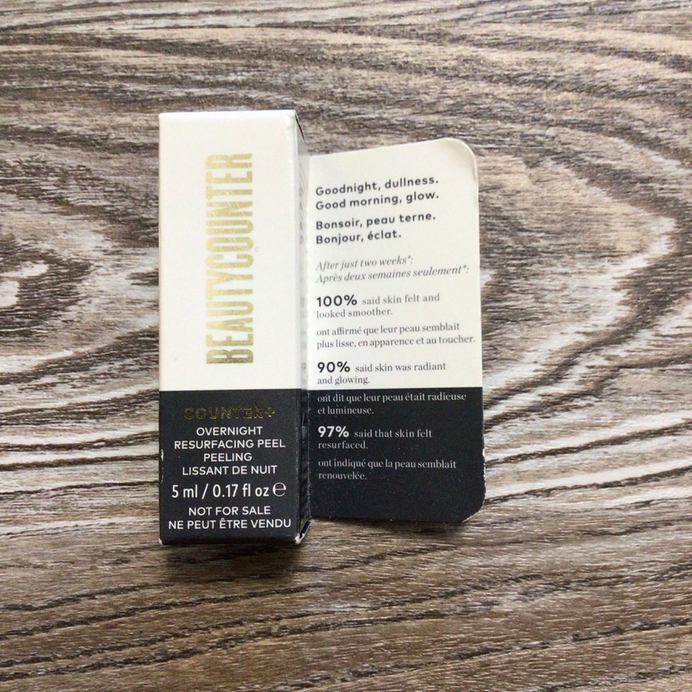 BeautyCounter Counter+ Overnight Resurfacing Peel Travel Size NIB